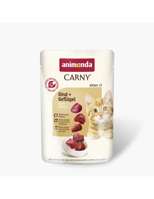 Carny Kitten Rind & Geflügel 12 x 85 g