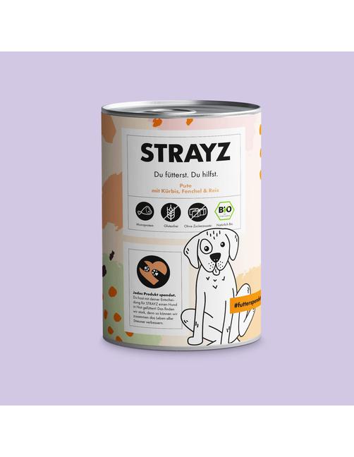 Pute mit Kürbis, Fenchel & Reis 400 g