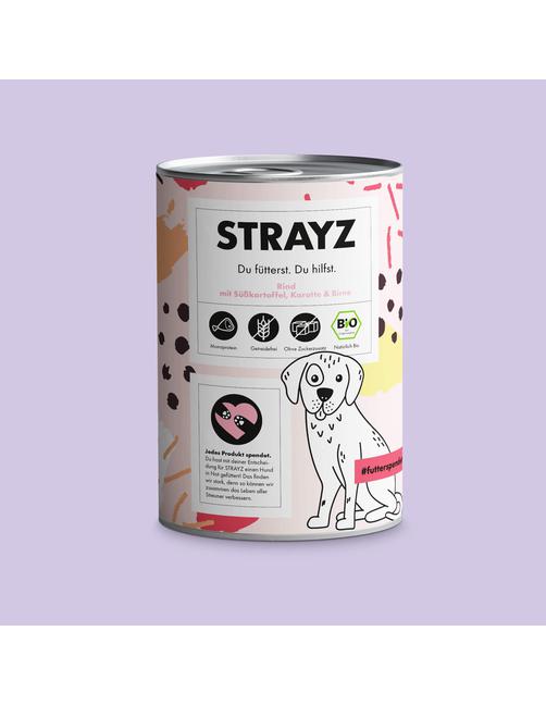 Rind mit Süßkartoffel, Karotte & Birne 400 g