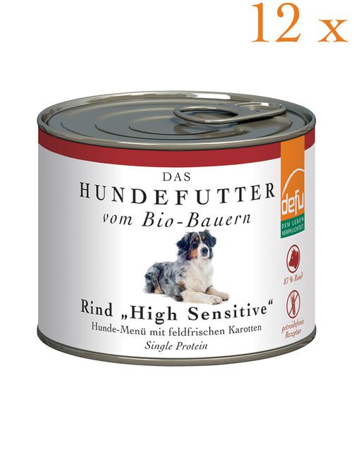 Defu Vorteilspack Hund High Sensitive- Menü Rind Getreidefrei