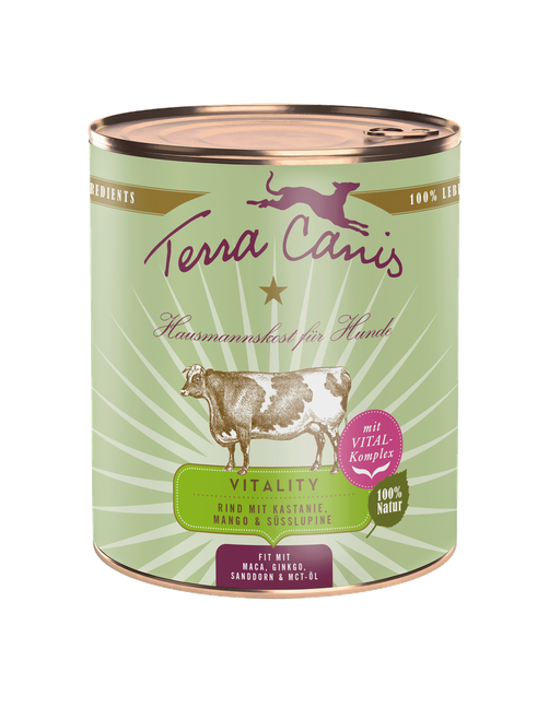 Terra Canis Vitality | Rind mit Kastanie, Mango und Süßlupine