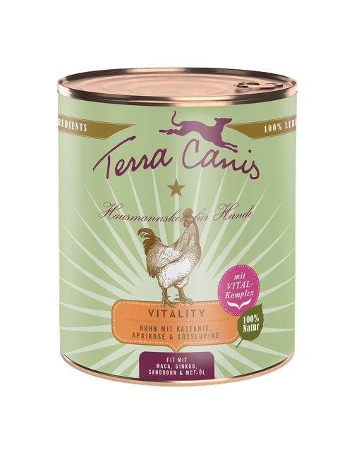 Terra Canis Vitality | Huhn mit Kastanie, Aprikose und Süßlupine