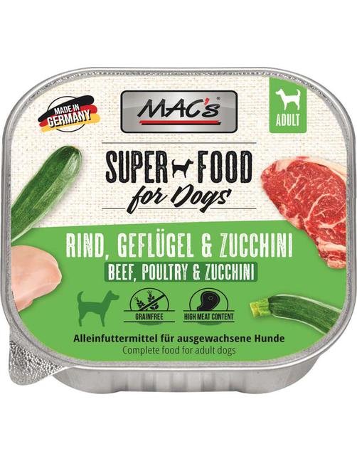 Hund Schale Rind, Geflügel & Zucchini 11 x 150 g