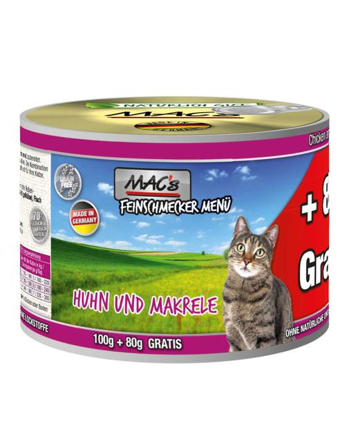 Cat Feinschmecker Huhn & Makrele 6 x 180 g