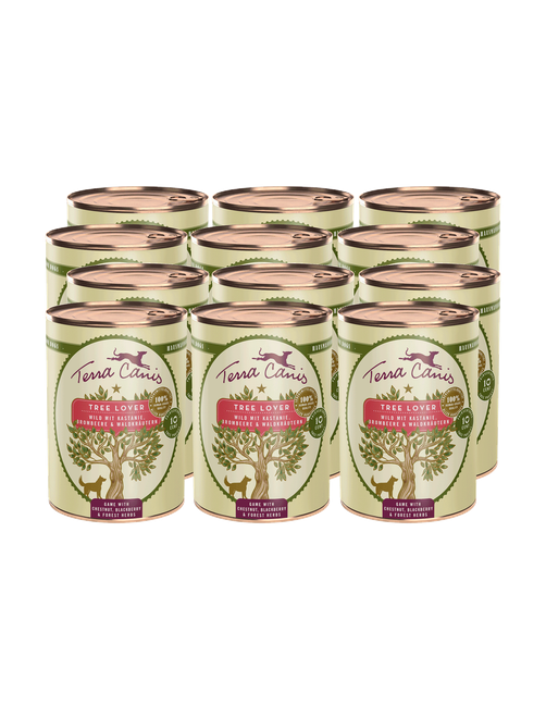 Love The Planet | Tree Lover - Wild mit Kastanie, Brombeere und Waldkräutern 12 x 400 g