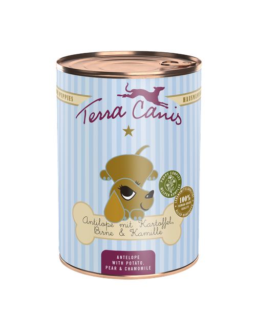 Terra Canis Welpe | Antilope mit Kartoffel, Birne, Kastanie & Kamille