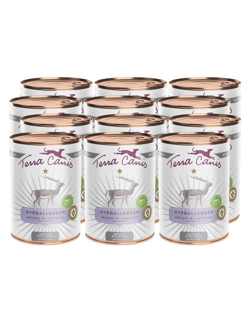 Hypoallergen | Antilope mit Kartoffel 12 x 400 g