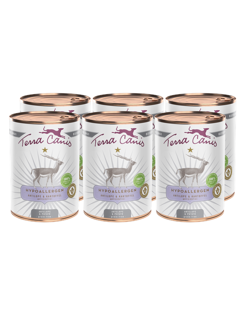 Hypoallergen | Antilope mit Kartoffel 6 x 400 g