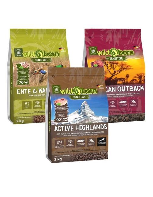 Getreidefreies Hundefutter Vorteilspaket Aktiv 3 x 2 kg