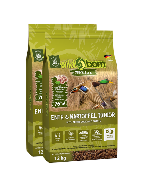 Ente & Kartoffel Junior Doppelpack 2 x 12 kg