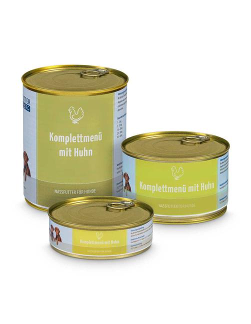 Frostfutter Perleberg Komplettmenu mit Huhn