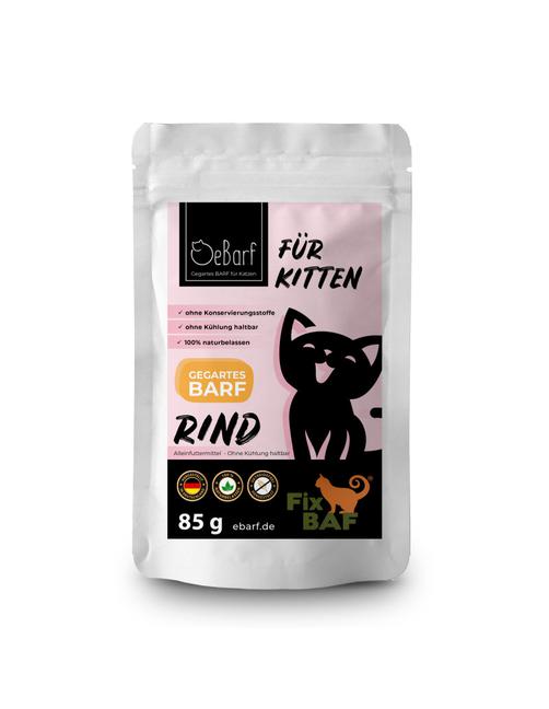 eBarf Komplettmenü Rind Für Kitten - Fix-Baf® (Pouch)
