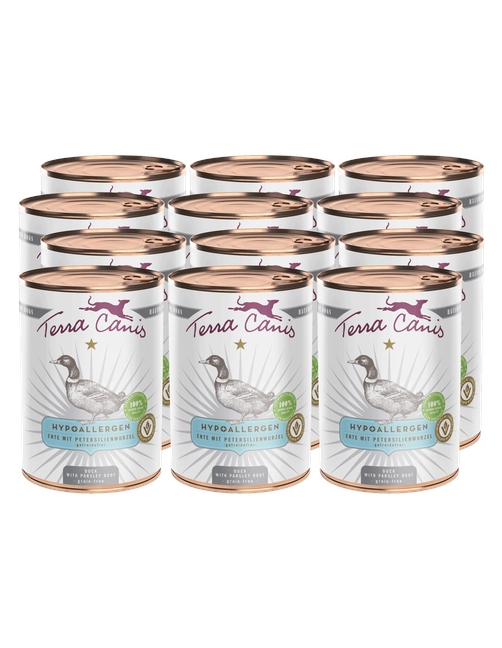 Hypoallergen | Ente mit Petersilienwurzel 12 x 400 g