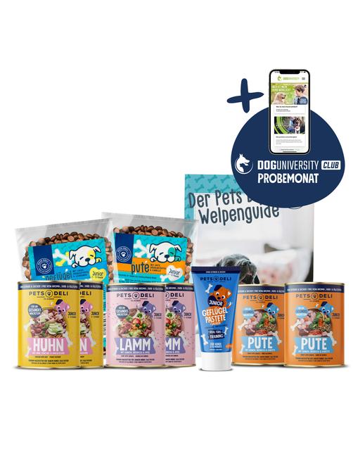 Probierpaket Welpenzuwachs mit Doguniversity Club Probemonat 2675 g