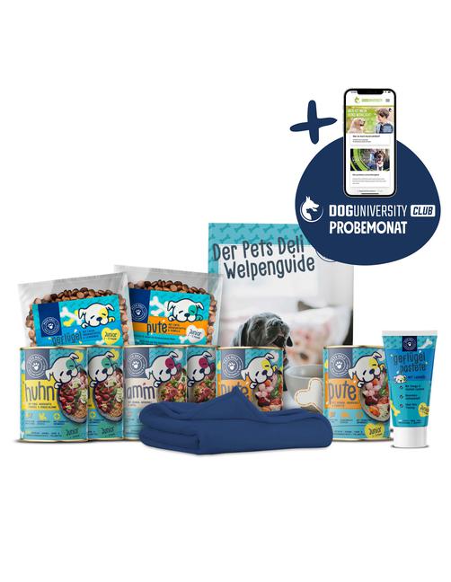 Pets Deli Probierpaket Welpenzuwachs mit Doguniversity Club Probemonat