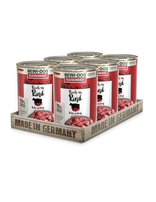 Bewi Dog Fleischkost Reich an Rind