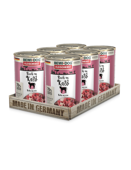 Bewi Dog Fleischkost Reich an Kalb