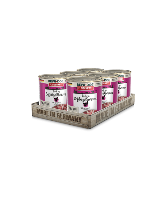 Fleischkost Reich an Geflügelherzen 4,8 kg