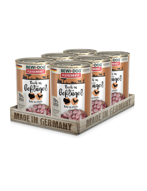 Fleischkost Reich an Geflügel 2,4 kg