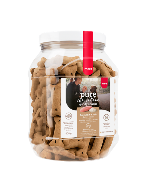 Pure Sensitive Goody Snacks Truthahn & Reis 6 x 600 g
