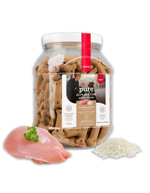 Pure Sensitive Goody Snacks Truthahn & Reis 600 g