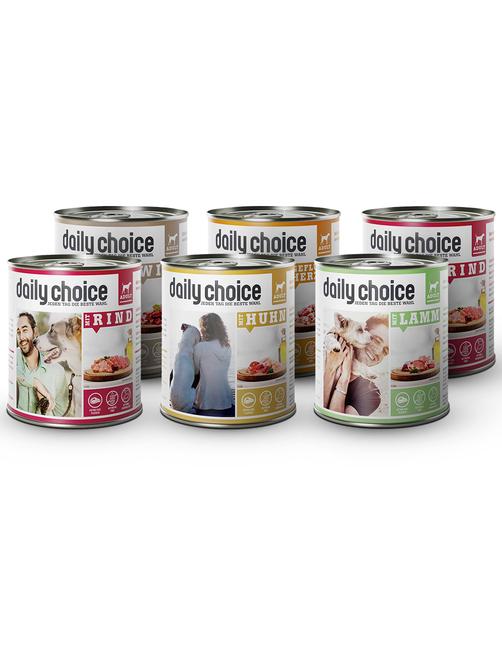 Mixpaket Nassfutter Für Hunde 6 x 800 g