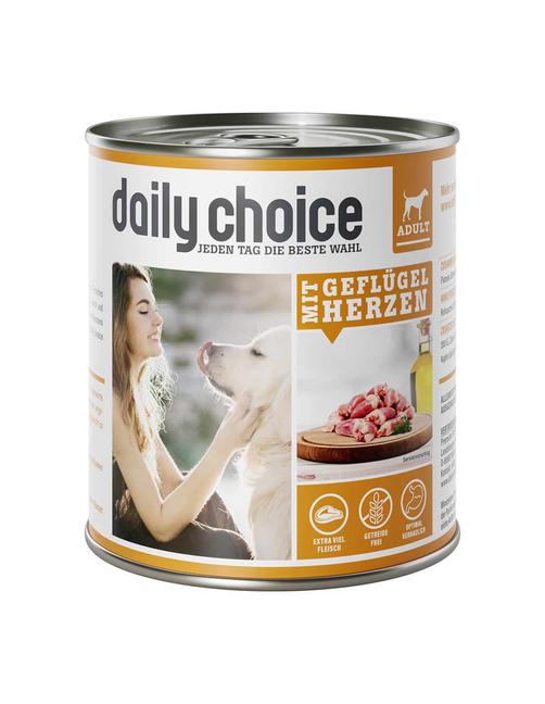 Mit Geflügelherzen 6 x 800 g