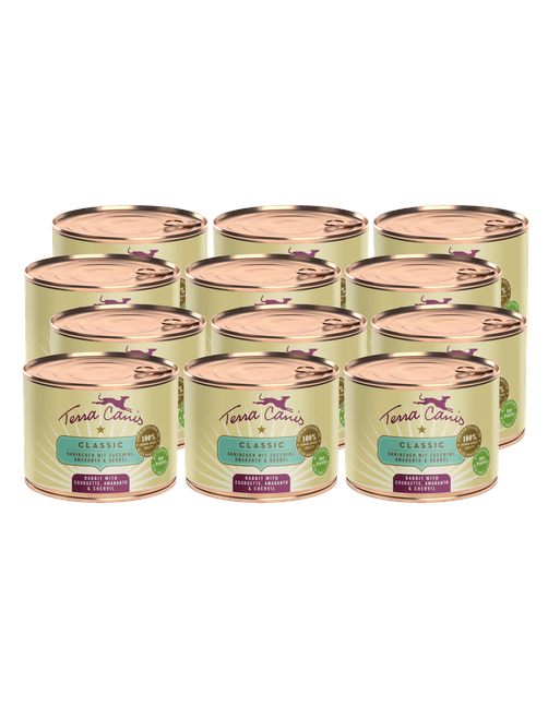 Classic | Kaninchen mit Zucchini, Amaranth und Kerbel 12 x 200 g