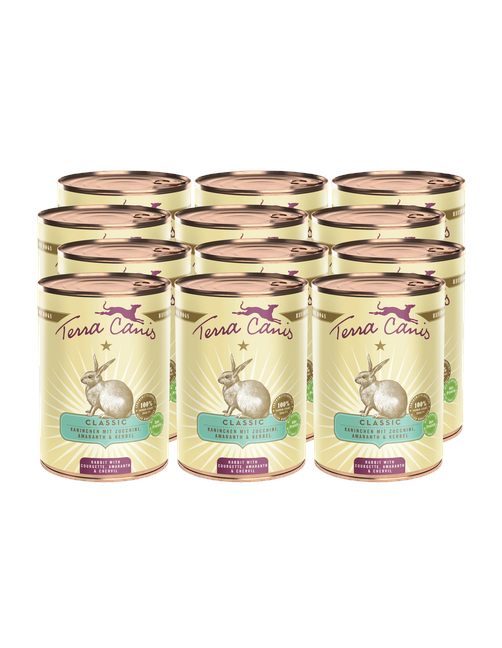 Classic | Kaninchen mit Zucchini, Amaranth und Kerbel 12 x 400 g