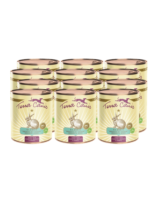 Classic | Kaninchen mit Zucchini, Amaranth und Kerbel 12 x 800 g