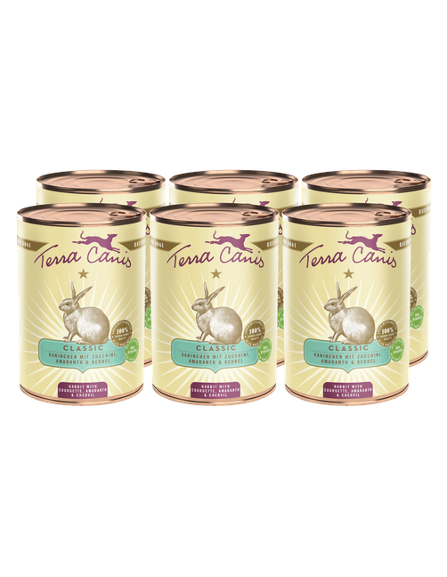 Classic | Kaninchen mit Zucchini, Amaranth und Kerbel 6 x 400 g