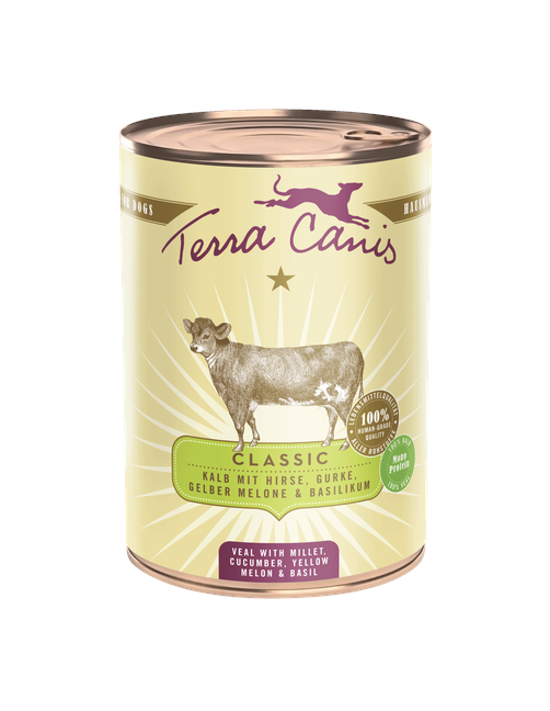 Classic | Kalb mit Hirse, Gurke, Gelber Melone und Basilikum 400 g