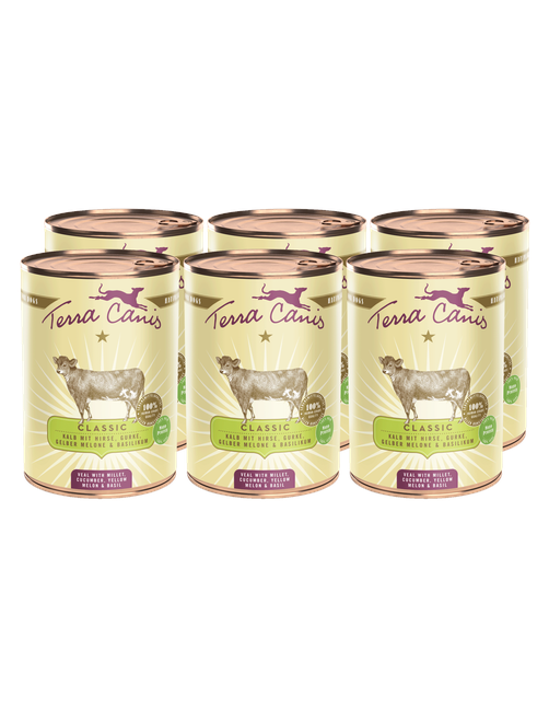 Terra Canis Classic | Kalb mit Hirse, Gurke, Gelber Melone und Basilikum