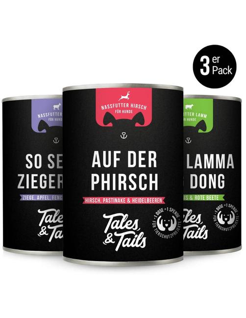 3Er Mixpaket Nassfutter Fleisch 3x 400g