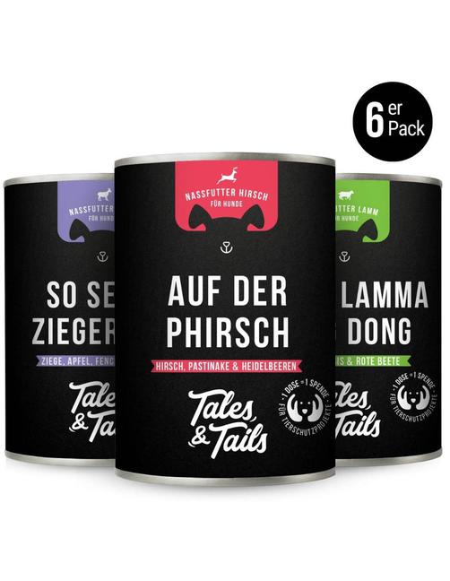3Er Mixpaket Nassfutter Fleisch 6x 400g