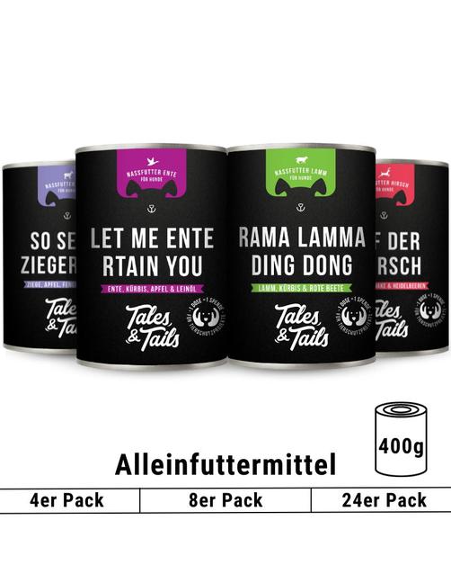 Tales & Tails 4Er Mixpaket Nassfutter Fleisch