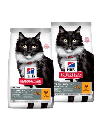 Science Plan Sterilised Mature Adult 7+ mit Huhn 2 x 3 kg