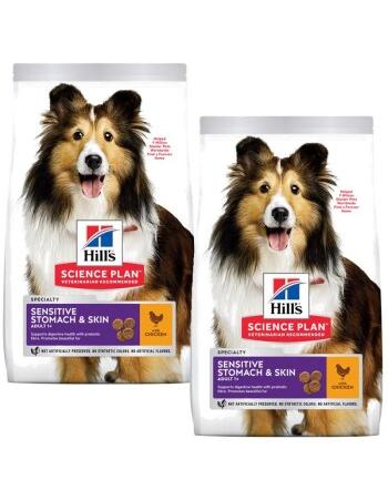 Science Plan Sensitive Stomach & Skin 2 x 14 kg