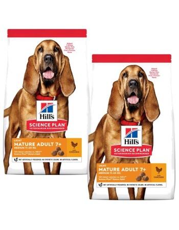 Science Plan Mature Adult 7+ Senior Light mit Huhn 2 x 14 kg