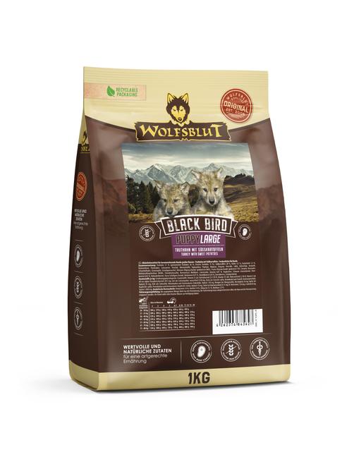 Black Bird Large Breed Puppy Trockenfutter 5 x 1 kg