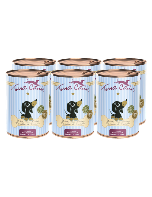 Welpe | Huhn mit Kürbis, Kamille und Tomate 6 x 400 g