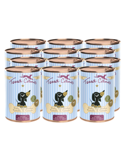 Terra Canis Welpe | Huhn mit Kürbis, Kamille und Tomate