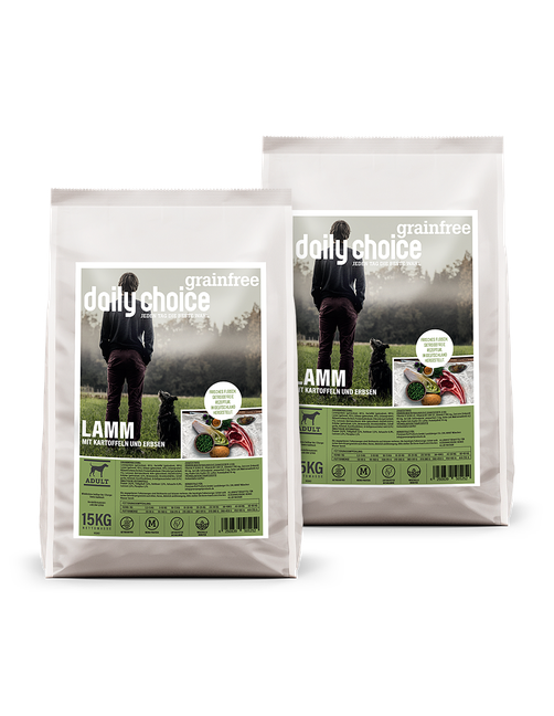 Grainfree Lamm mit Kartoffeln und Erbsen 2 x 15 kg