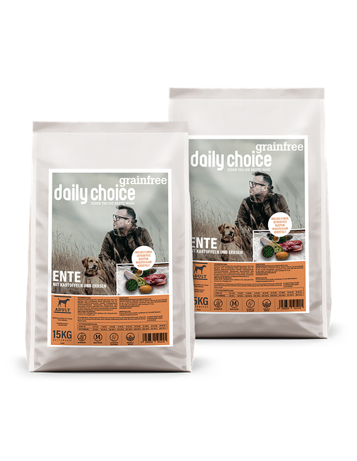 Grainfree Ente mit Kartoffeln und Erbsen 2 x 15 kg