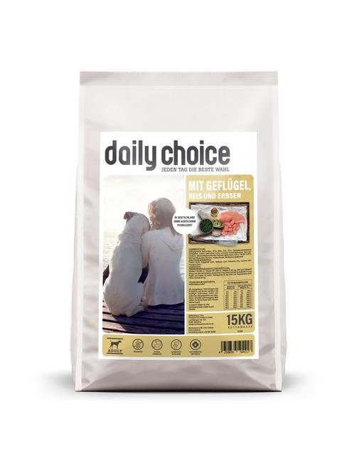 Basic mit Geflügel, Reis und Erbsen 15 kg