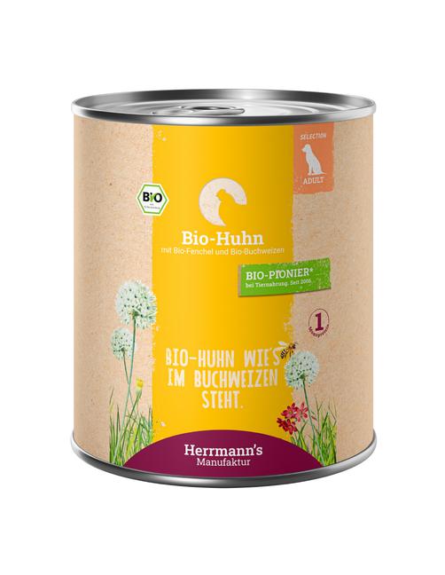 Selection Adult Bio Huhn mit Fenchel & Buchweizen 12 x 800 g