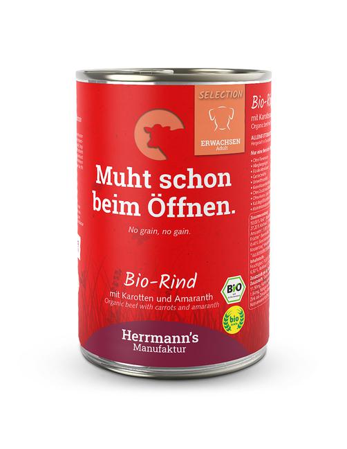 Herrmann's Selection Adult Bio Rind mit Karotten & Amaranth