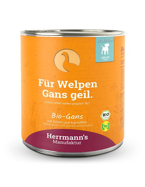 Herrmann's Selection Puppy Bio Gans mit Kürbis & Kartoffel