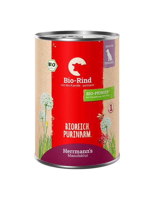 Selection Sensible Bio Rind mit Karotten - Purinarm 24 x 400 g