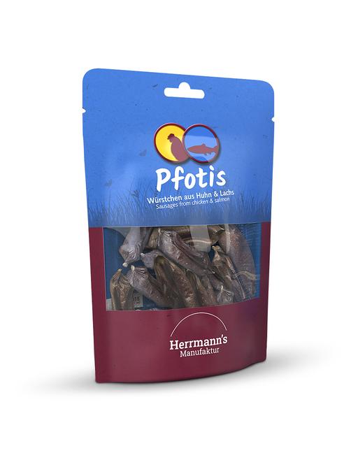 Pfotis Bio Huhn & Lachs Würstchen 80 g